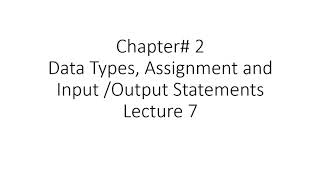 10th Class Chapter 2 Lecture 7 Basic Commands Part 2