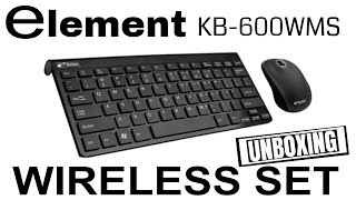 ELEMENT KB-600WMS Mini Keyboard & Mouse Wireless Set Unboxing screenshot 3