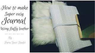 DIY | making your own journal using fluffy leather screenshot 5