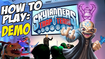 Skylanders Trap Team Gameplay Demo: Snapshot, Chompy Mage, Chill Bill & Shrednaught @ Kaos NYC Event