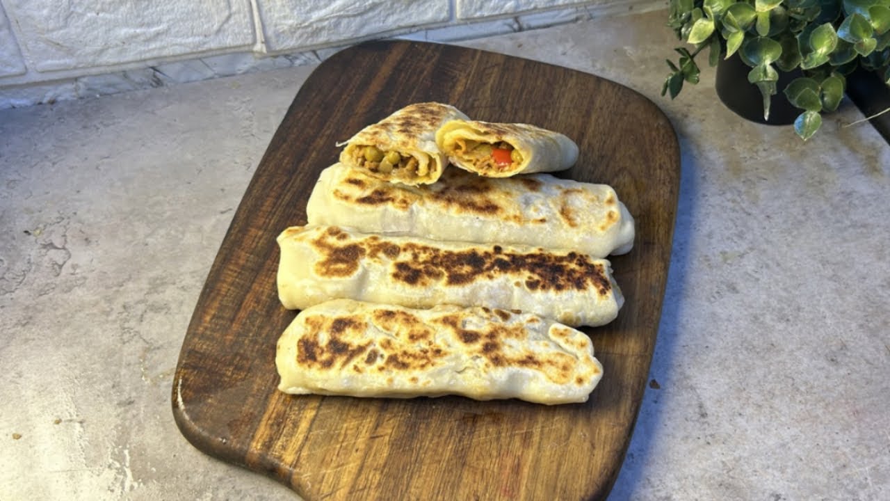 لوعندك شوية دقيق وميه بنجهزألذ فطائر هشة وطرية والطعم لا يقاوم 💯👍