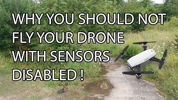 Why you should not fly DJi Spark with sensors OFF - CRASH !!