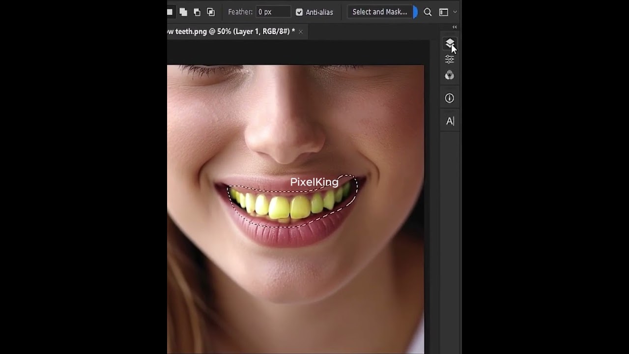 How to clean your teeth in photoshop 2024 #photoshop #designing #retouching #editing #capcut