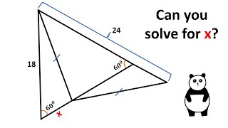 Challenging Geometry Problem. Geometry video.