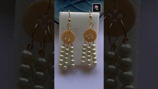 😍Diy fancy earrings with buttons/#button #earrings #shorts