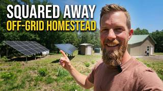Off-Grid Done Right: Full Tour of This COMPLETE Homestead System | Solar, Rainwater, Land,