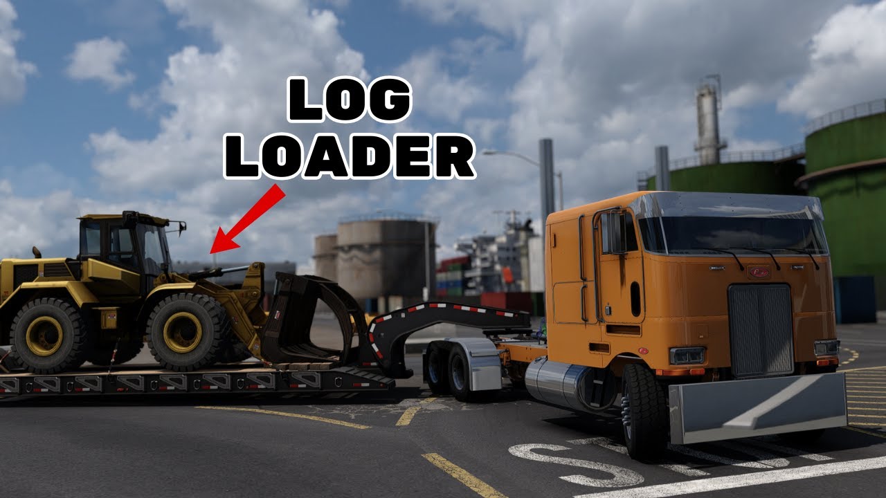 33,075 lb Log Loader Haul! | Pete 362 | Portland to Longview | ATS 1.58