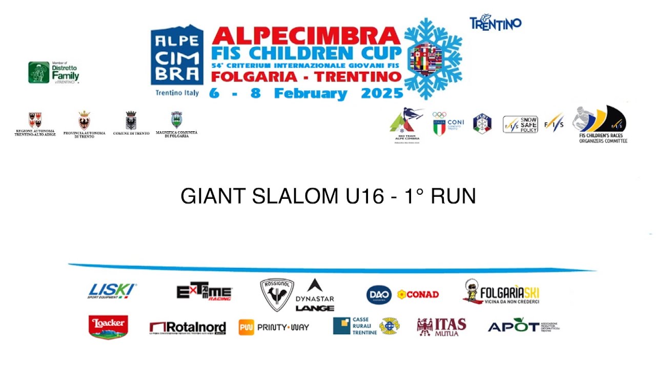 Giant Slalom CHI 2 - 1° run - ALPECIMBRA FIS CHILDREN CUP 2025 | SPORTCULTURA.TV