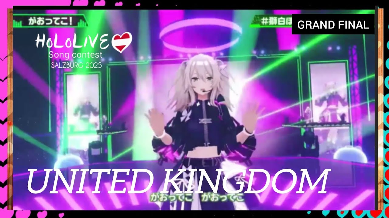 Shishiro Botan - Gaotteko! (LIVE) | United Kingdom 🇬🇧 | Grand Final | Hololive X Eurovision 2025