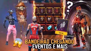 BANDEIRA PIRATA CHEGANDO, 1100 DIAMANTES POR 10 REAS, LOJA DA SHANI E NOVOS EVENTOS - FREE FIRE