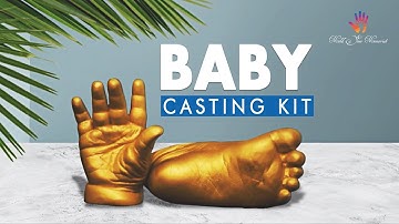 Mold Your Memories Baby casting kit . Baby hand and feet 3D casting for baby process video