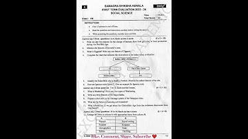 CLASS 8 SOCIAL SCIENCE |FIRST TERM ONAM EXAM PREVIOUS YEAR QUESTION PAPER 2023 #class8 #onamexam