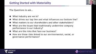 ESG Masterclass: Getting started with materiality