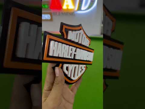 Logo Motor Harley Davidson Cycles #3dprinting