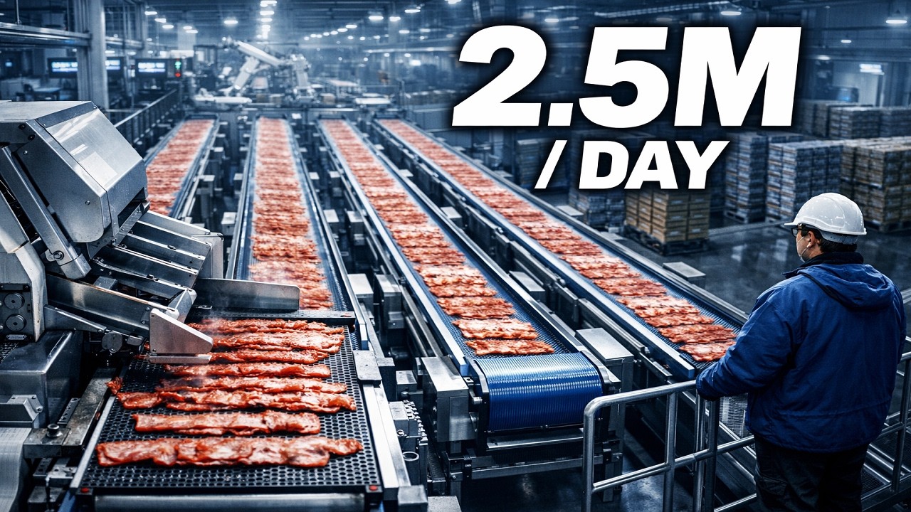 This Is Just One Fully Autonomous Bacon Facility Producing 2.5 Million Strips Every 24 Hours