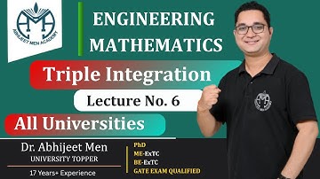 Triple Integration | Volume by Triple Integration | Concept & Problems | Lecture 6