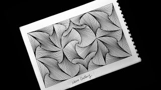 رسم ماندلا باحترافية خطوة بخطوة| easy zentangle art step by step