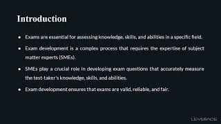 Exam development session-II [Part-1]