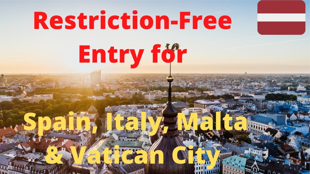 Latvia Now Allows Restriction-Free Entry for Travellers From Spain, Italy, Malta & Vatican City