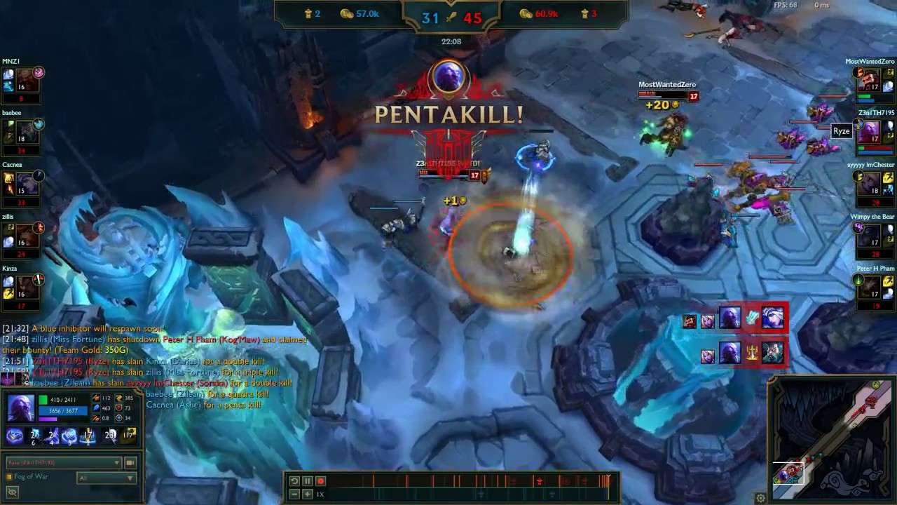 Aram Ryze Penta( unofficial hexa) kill