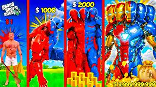FRANKLIN PURCHASING POOR GOLD & BLUE IRONMAN TO ALL FATHER DIAMOND BLACK & RED IRONMAN IN GTA 5!