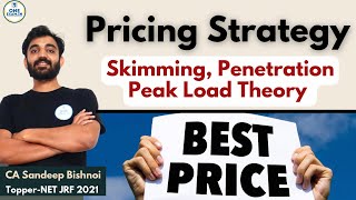 19 Pricing Strategies- Peak Load Theory, Penetration Pricing & Skimming Price #ugcnetcommerce