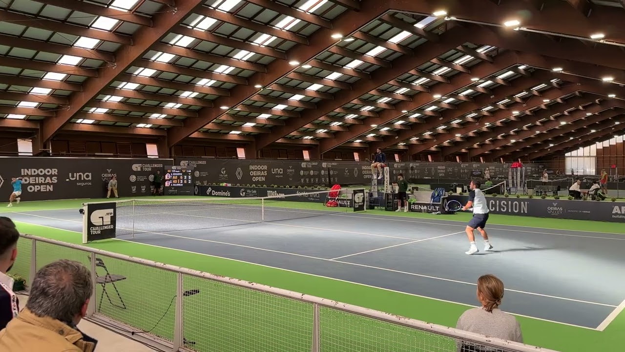 Alexis Galarneau's diving volley to save a match point against Aleksandar Kovacevic in Oeiras