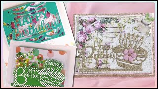 Foiled Birthday Cards With Two Foiling Techniques & InLoveArts Dies