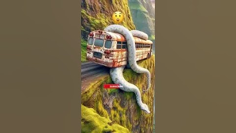 AI Travel Discovery | Python attacking Bus | Amazon Jungle #shorts #nature #art