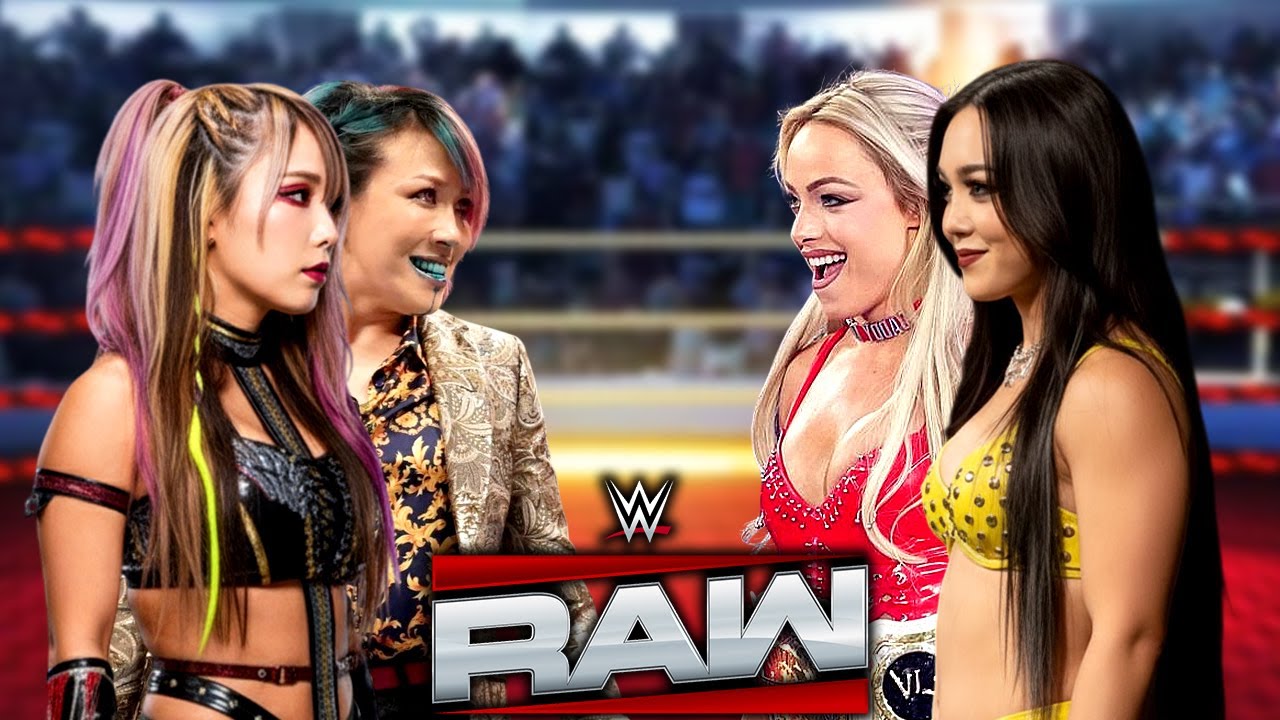 WWE 2K25 Full Match Asuka & Kairi Sane vs Liv Morgan & Roxanne Perez | WWE Raw 16.01.2026
