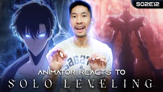 JINWOO VS THE ANT KING | Animator Reacts to Solo Leveling S2 E12