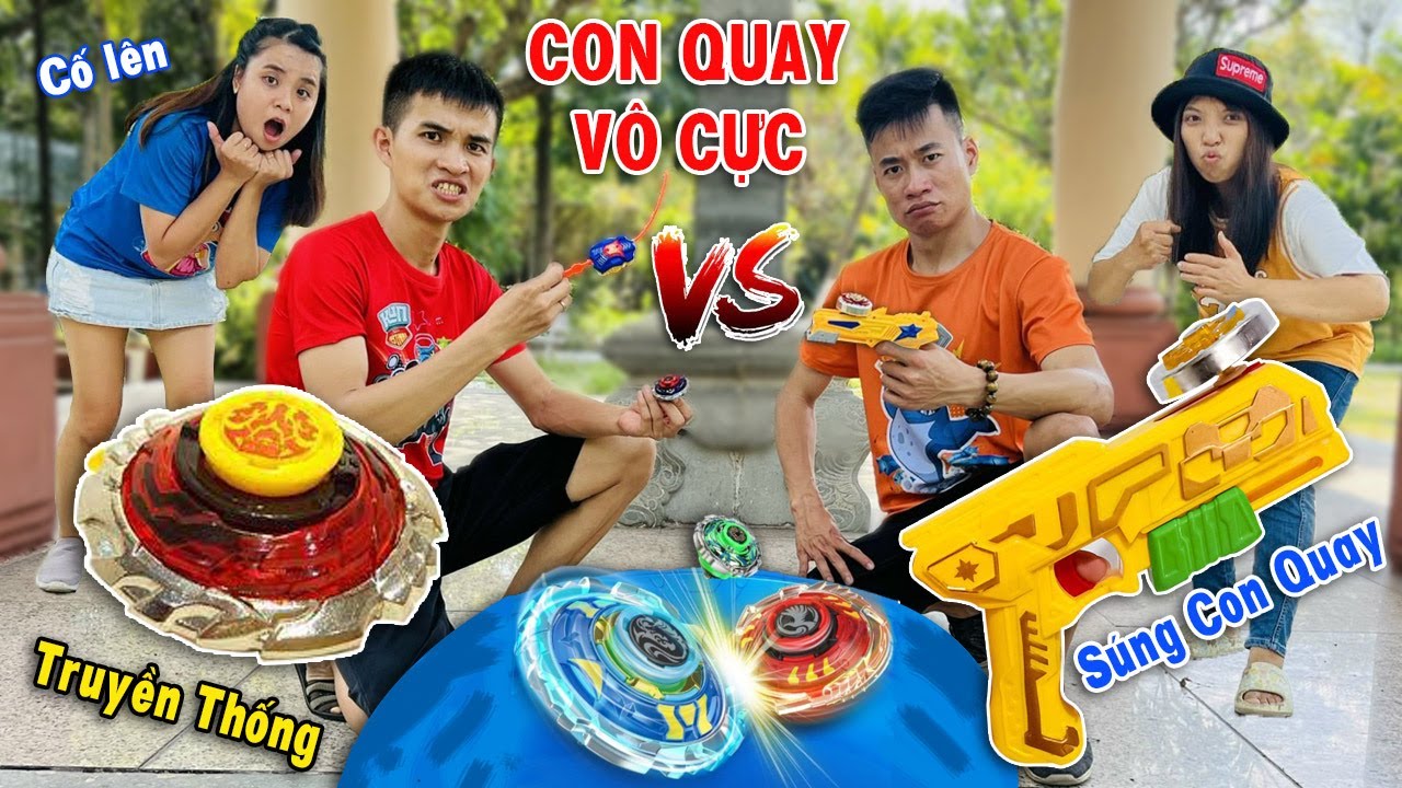 ÉT Ô ÉT - Đại Chiến Súng Bắn Con Quay Vô Cực & Con Quay Dây Rút | Linh Nhi Family