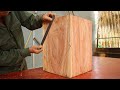 Amazing woodworking art  skillful carpenter with unique solid wood design project