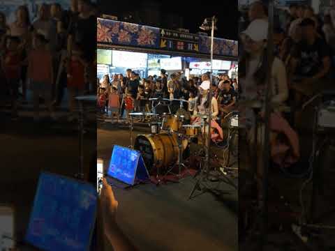 20190608新北樹林興仁夜市 李侑真打鼓表演
