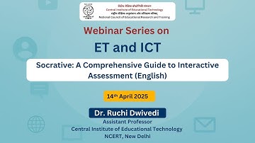 Socrative: A Comprehensive Guide to Interactive Assessment (English) | Webinar Series on ET and ICT