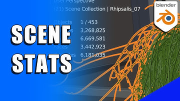 See Polygon and Vertex Counts in Blender with Scene Statistics