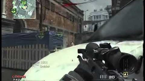 Call Of Duty Modern Warfare 3 MW3 Juggernaut kill Quickscope, Throwing Knife