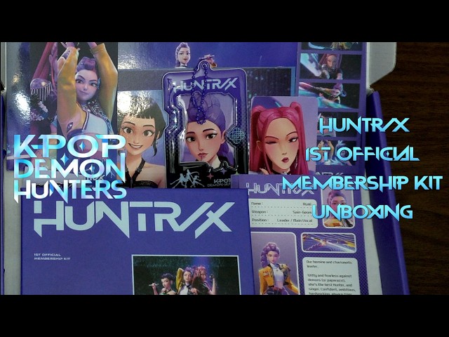KPOP DEMON HUNTERS HUNTR/X 1st OFFICIAL MEMBERSHIP KIT (UNBOXING
