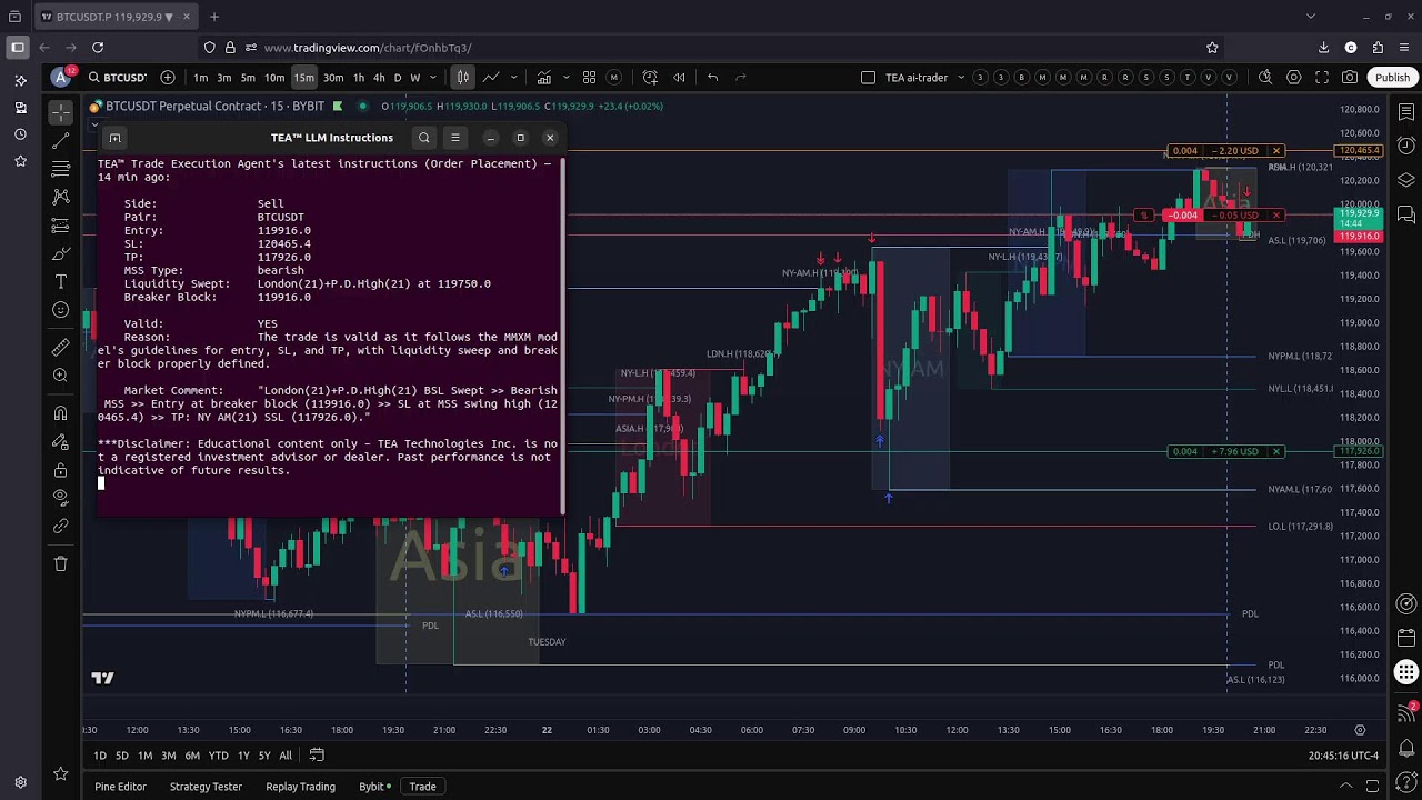 AI-Trade Execution Agent Live Stream