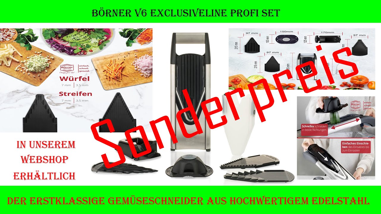 Borner Germany V6 ExclusiveLine slicers starter set - Unbox video 