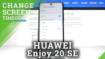 How to Set Screen Timeout in HUAWEI Enjoy 20 SE – Change Blackout Time