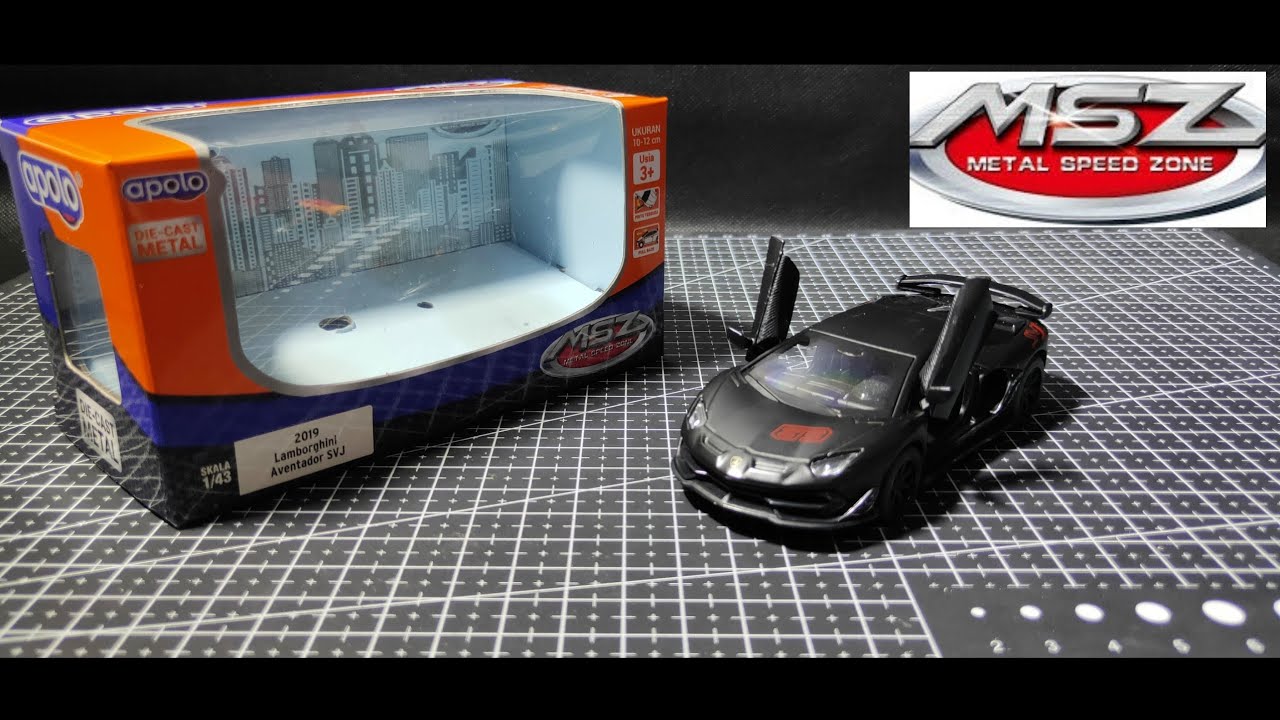 MSZ APOLO Lamborghini Aventador Scale 1:32 #mytoysproject - YouTube