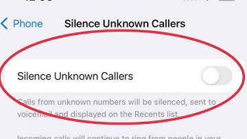 How To Turn ON/OFF Silence Unknown Callers in iPhone iOS