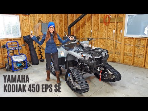 Ice Fishing with the Yamaha Kodiak 450 EPS SE with Camso R4S Tracks!