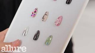 Sophia picking out nails for the PINKY UP era