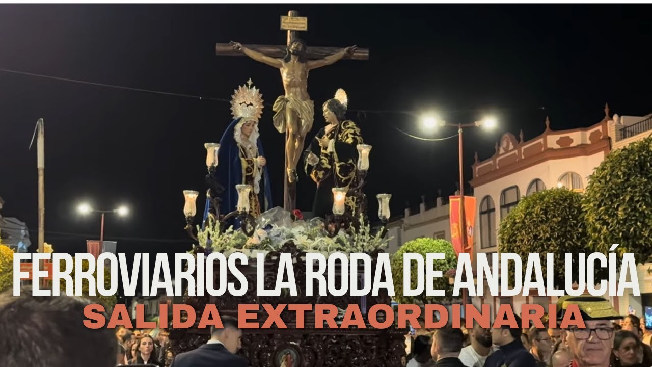 Salida extraordinaria Hermandad Ferroviarios de la Roda de Andalucía 2024 - BCT Rosario (Cádiz) 4K