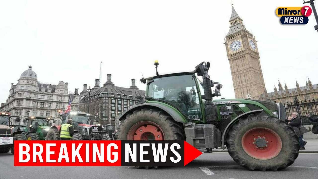 Farmers Protest in London Over Inheritance Tax Changes - YouTube
