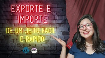 #wordpress #woocommerce #listadeimportacao Como exportar e importar lista de produtos do Woocommerce