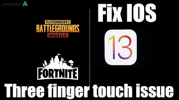 Fix iOS 13 | 13.1  Three Finger Touch Issue for PUBG Mobile & Fortnite