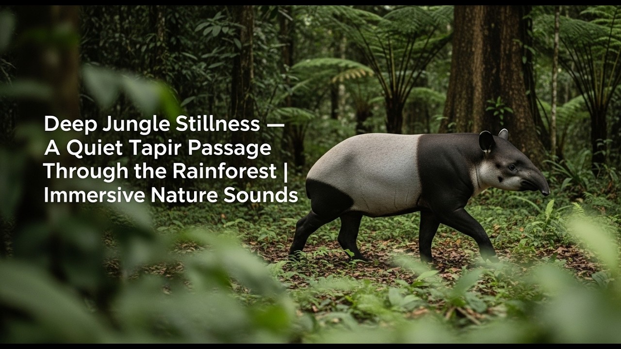 A Moment of Peace Beneath the Canopy — Tapir Passing Through the Jungle